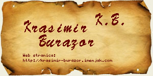 Krasimir Burazor vizit kartica